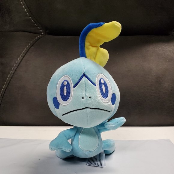 Plush Pokemon Sobble Stuffed Animal - Blue - 2022 - 10 inch Tall - Picture 1 of 5